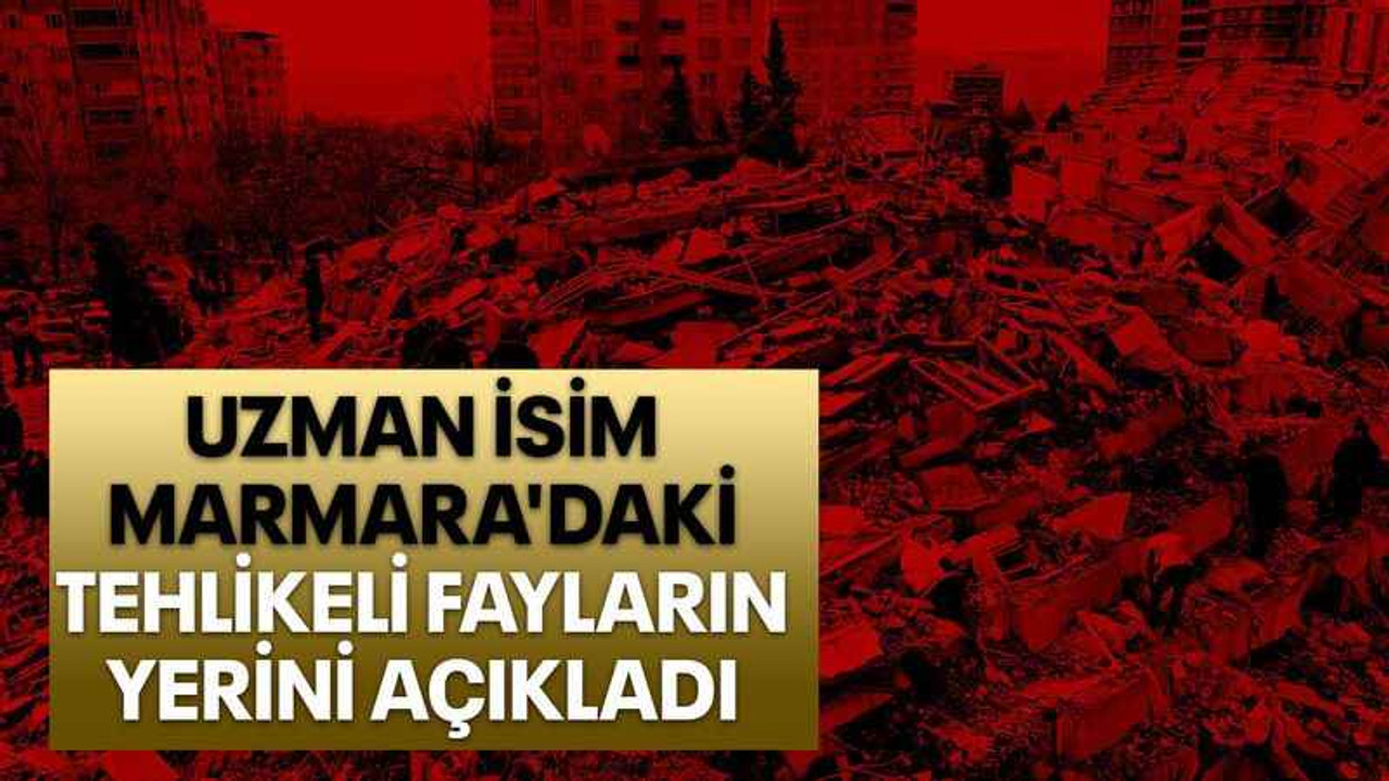 Uzman isim Marmara'daki tehlikeli fayların yerini açıkladı